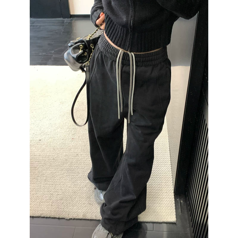 Distressed Retro Washed Relaxed Fit Pants 2