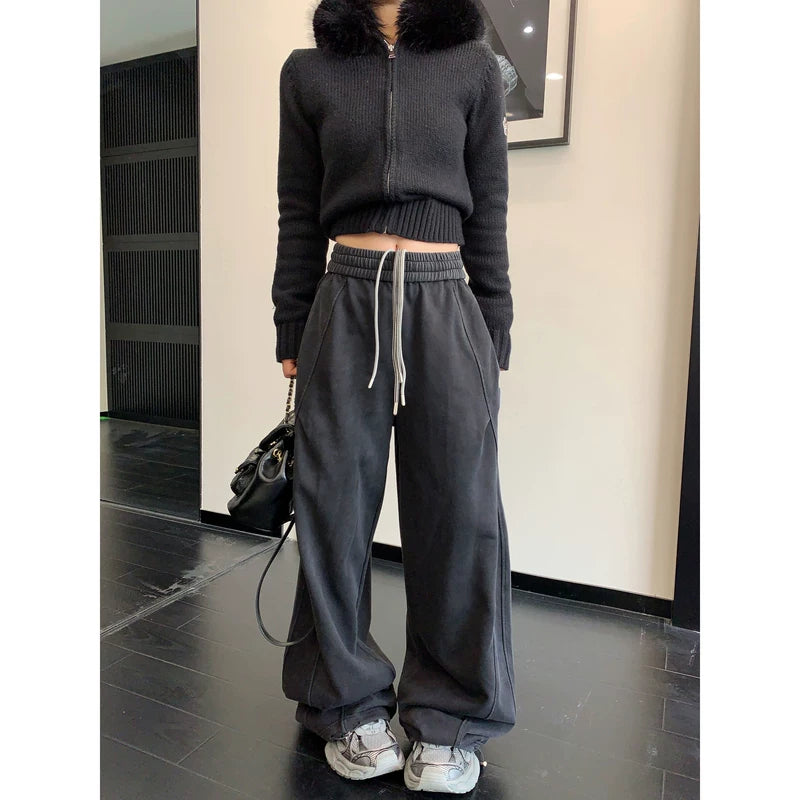 Distressed Retro Washed Relaxed Fit Pants 5