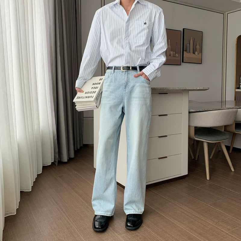 6036404437343,6036404437344,6036404437345, Distressed Washed Flared Jeans Pants