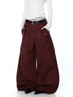 Distressed Wide-Leg Multi-Pocket Cargo Pants 2
