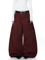 Distressed Wide-Leg Multi-Pocket Cargo Pants 4