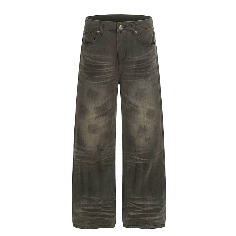 6194016719198,6194016719199,6194016719200,6194016719201,6194016719202, Distressed Wide Leg Washed Denim Pants