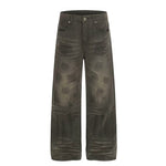 6194016719198,6194016719199,6194016719200,6194016719201,6194016719202, Distressed Wide Leg Washed Denim Pants