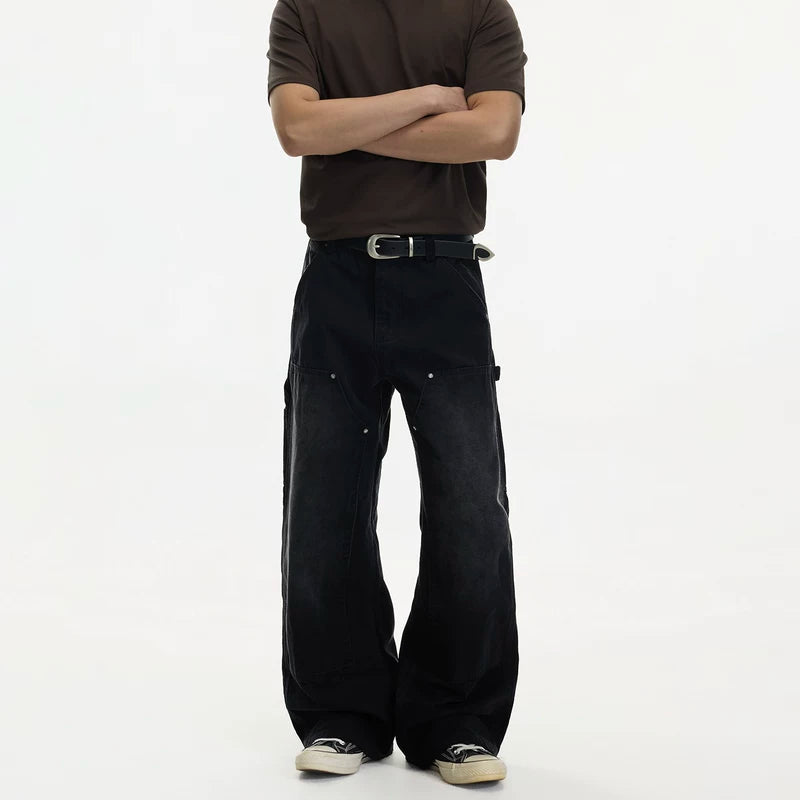 Distressed Wide Leg Work Pants 3