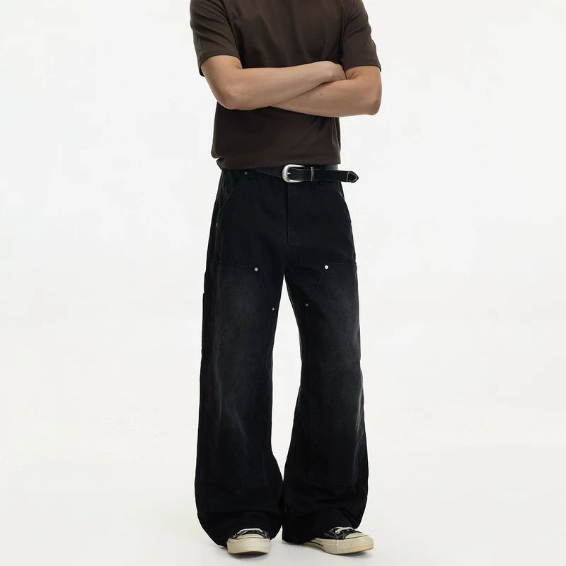 Distressed Wide Leg Work Pants 5