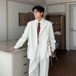 6192706543141,6192706543142,6192706543143,6192706543144, Double-Breasted Linen Suit Jacket and Pants