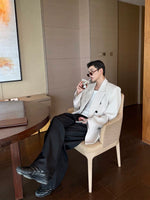 Double-Breasted Loose Fit Suit Jacket 2