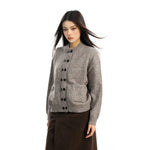 Double-Breasted Round Neck Cardigan Sweater 5