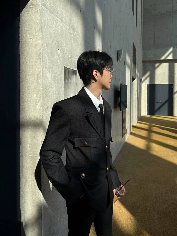 Double-Breasted Slim Fit Suit with Pants 2