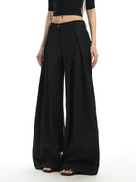 Double Pleated Wide Leg Floor Length Pants 3
