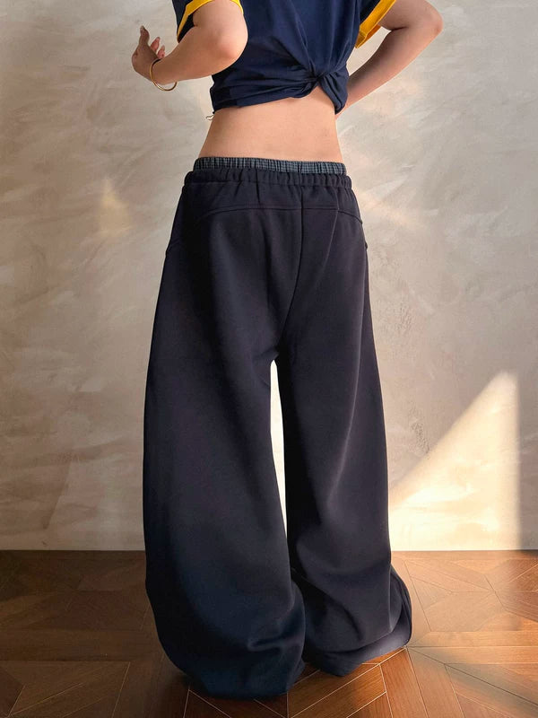 Double Waist Wide Leg Sweatpants Pants 5