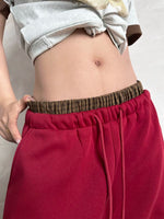 Double Waistband Relaxed Wide Leg Sweatpants 5
