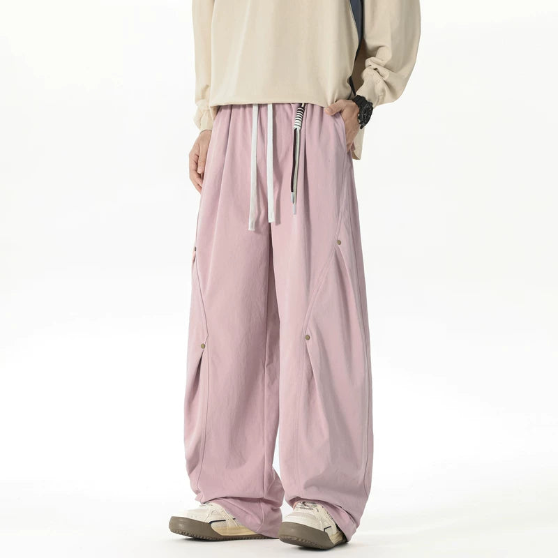 Drawstring Wide Leg Cargo Pants 3