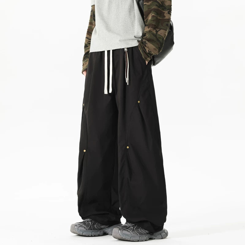 Drawstring Wide Leg Cargo Pants 4