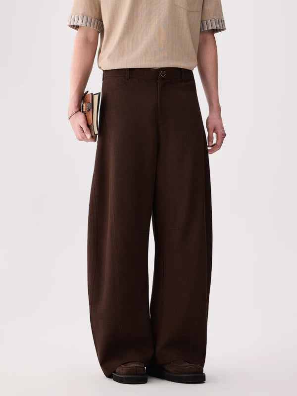 Elastic Waist Loose Wide Leg Pants 3