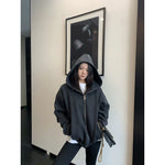 Embroidered Graphic Oversized Hoodie Jacket 4