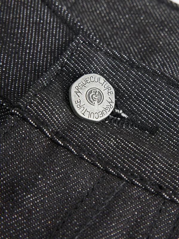 Embroidered Raw Denim Flared Jeans Pants 4