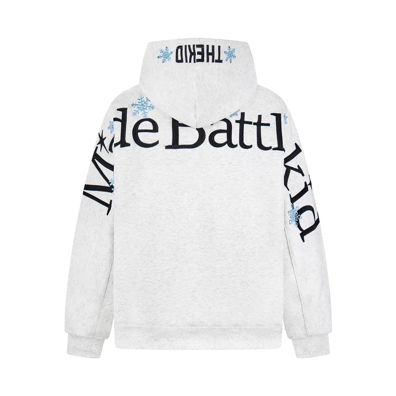 1627207:28334,6179109771756,1627207:28334,6179109771757,1627207:28334,6179109771755,6179109771756,6179109771757,6179109771755, Embroidered Snowflake Streetwear Hooded Sweatshirt