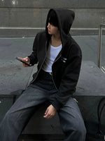 Embroidered “The Future Explore” Hooded Sweatshirt 2