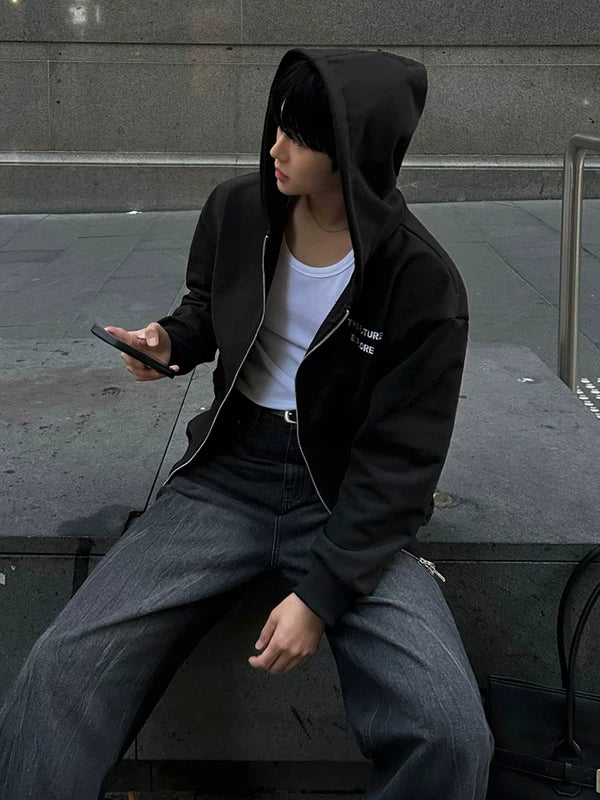 Embroidered “The Future Explore” Hooded Sweatshirt 2