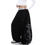 Embroidered Wide-Leg Dance Sweatpants 4