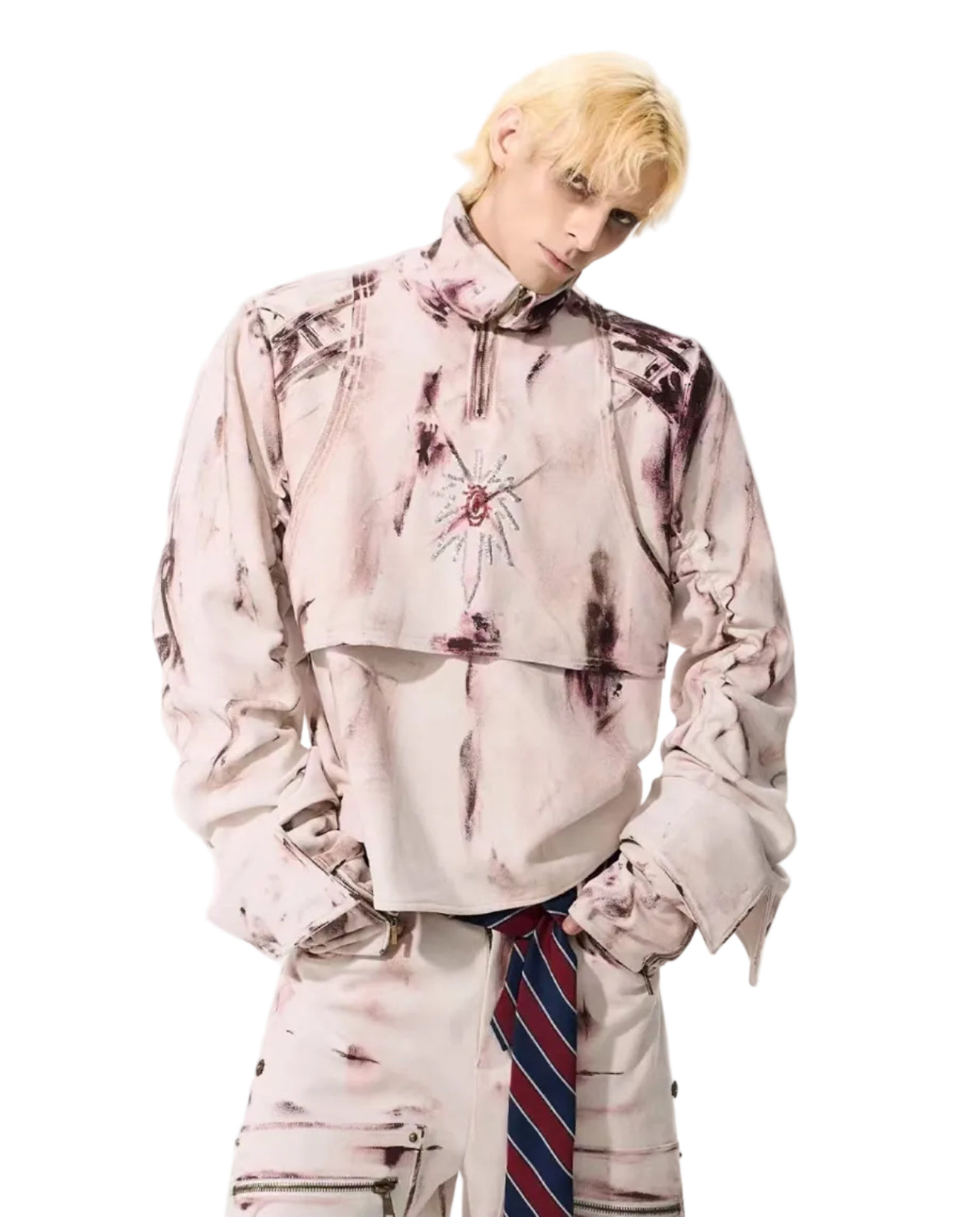 Suede Graffiti Deconstructed Jacket