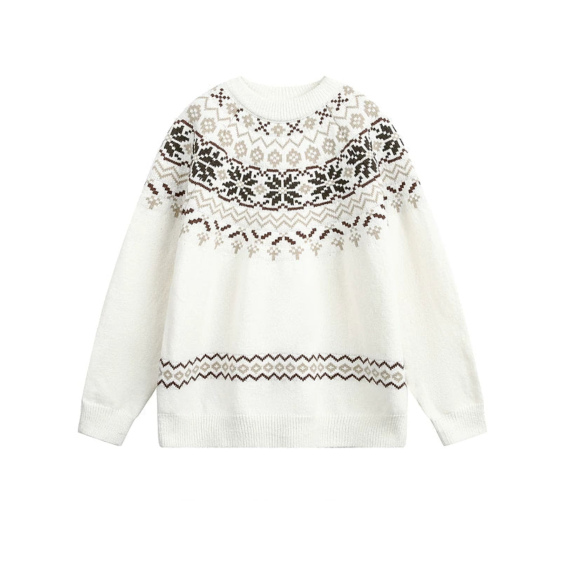 5935222945754,5935222945755,5935222945756,5935222945757, Fair Isle Jacquard Knit Sweater