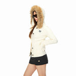 ,1627207:28320,6169596598954,1627207:28320,6169596598955,1627207:28320,6169596598953,6169596598954,6169596598955,6169596598953, Faux Fur Hooded Cable Knit Cardigan