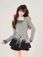 1627207:28334,5933867829442,1627207:28334,5933867829443,1627207:28334,5933867829441,5933867829442,5933867829443,5933867829441, Faux Layered Knit Button Front Cardigan