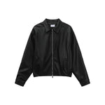 6191591930734,6191540182382,6191540182383,6191540182384, Faux Leather Zip-Up Motorcycle Jacket