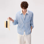 6043667145789,6043667145790,6043667145791,6043667145792, Faux Two-Piece Double-Collar Casual Shirt