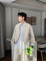 Faux Two-Piece Shirt Collar Jacket 5