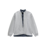 6027050385465,6027050385466,6027050385467,6027050385468, Faux Two-Piece Stand Collar Bomber Jacket