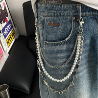 Mehrschichtige Perlenkette Hosen Taillenzubehör 