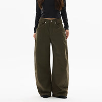 بنطلون كارجو واسع ريترو 