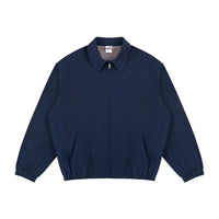 سترة كانفاس للعمل بسحاب وأساور مرنة 