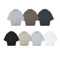 Drop Shoulder Half Turtleneck T-shirt