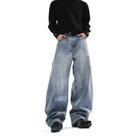 Wide-leg Straight-leg Jeans