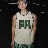Hip-hop Hollow Letter Knitted Vest