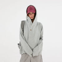 Suéter con capucha de cardigans retro y curvados 