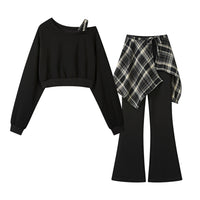 Three-Piece Top and Flared Pants