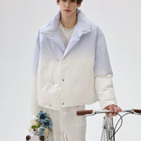 Gradient Stand Collar Insulated Jacket