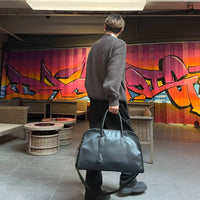 Sac de voyage en cuir rétro grande capacité 