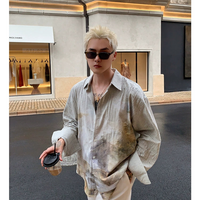 Ink-Dyed Cotton Linen Casual Shirt