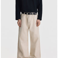 جينز بخصر عريض مستقيم الساق 