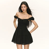 Button Front Tiered Sundress with Lace Trim