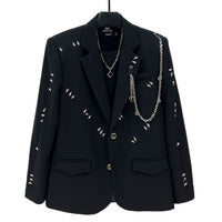 Rivet Detail Loose Jacket