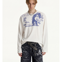 Pulôver Gráfico de Manga Longa com Retrato 