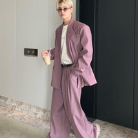 Oversized Blazer & Pleated Pants