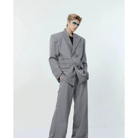Oversized Double-breasted Suit and Pants